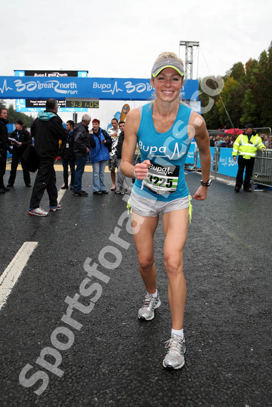 Nell McAndrews taking part in the 2010 BUPA Great North Run